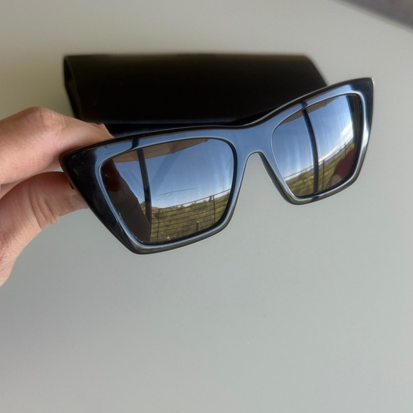 Saint Laurent SL 276 Mica Cat-Eye Sunglasses- Black - Picture 11 of 17